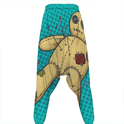 Voodoo Doll Print Hammer Pants