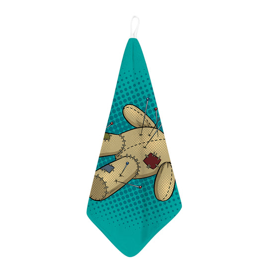 Voodoo Doll Print Hand Towel