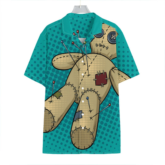 Voodoo Doll Print Hawaiian Shirt