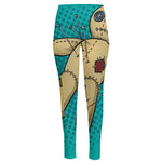 Voodoo Doll Print High-Waisted Pocket Leggings