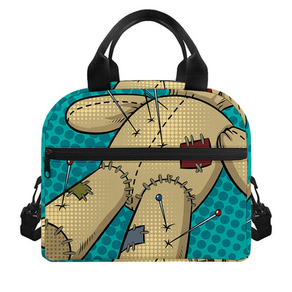 Voodoo Doll Print Insulated Lunch Bag
