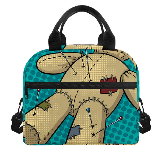 Voodoo Doll Print Insulated Lunch Bag