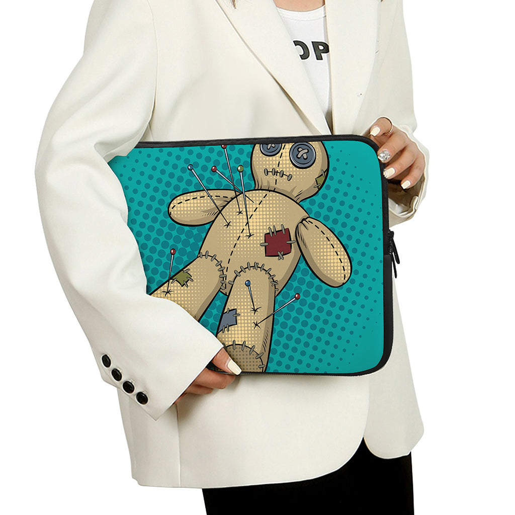 Voodoo Doll Print Laptop Sleeve
