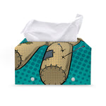 Voodoo Doll Print Leather Tissue Box Cover