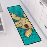 Voodoo Doll Print Long Kitchen Mat