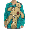 Voodoo Doll Print Long Sleeve Baseball Jersey