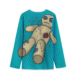 Voodoo Doll Print Long Sleeve Short Coat