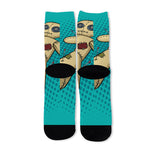 Voodoo Doll Print Long Socks