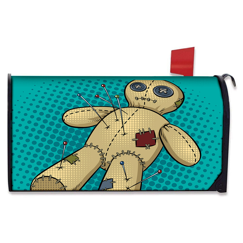 Voodoo Doll Print Mailbox Cover