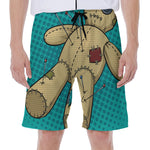 Voodoo Doll Print Men's Beach Shorts