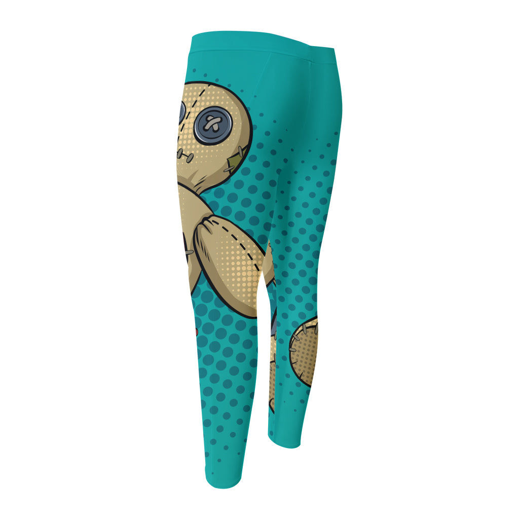 Voodoo Doll Print Men's Compression Pants