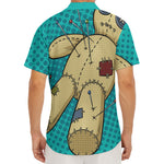 Voodoo Doll Print Men's Deep V-Neck Shirt