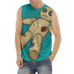 Voodoo Doll Print Men's Fitness Tank Top