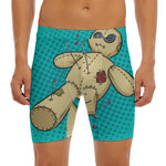 Voodoo Doll Print Men's Long Boxer Briefs
