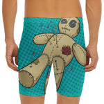 Voodoo Doll Print Men's Long Boxer Briefs