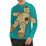 Voodoo Doll Print Men's Long Sleeve Rash Guard