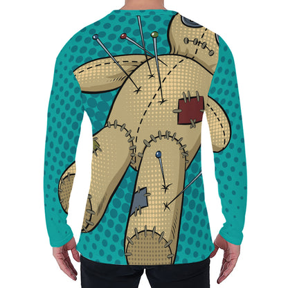 Voodoo Doll Print Men's Long Sleeve T-Shirt