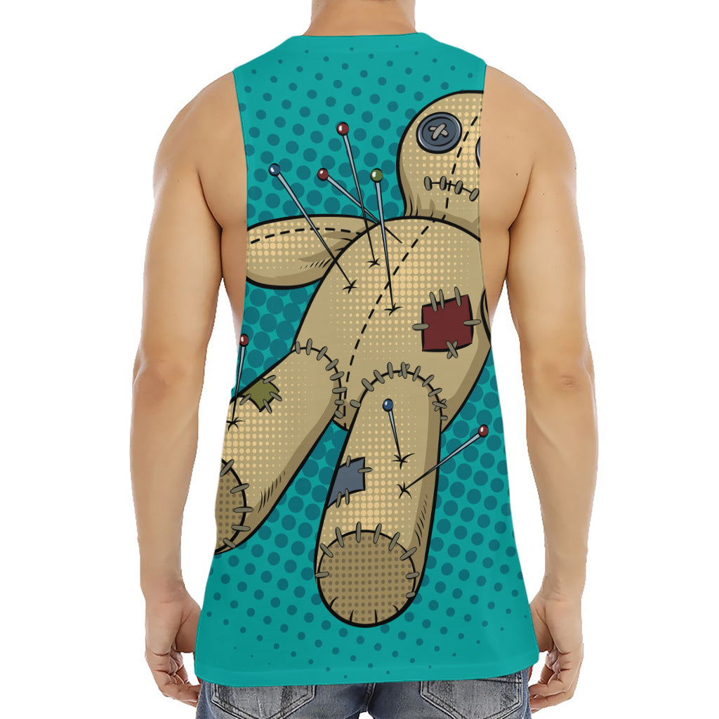 Voodoo Doll Print Men's Muscle Tank Top
