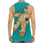 Voodoo Doll Print Men's Muscle Tank Top