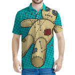 Voodoo Doll Print Men's Polo Shirt