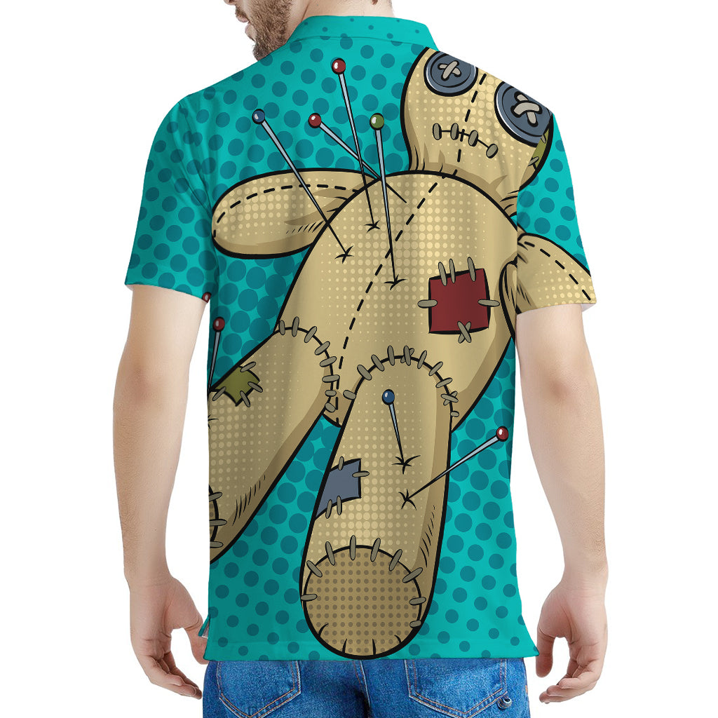 Voodoo Doll Print Men's Polo Shirt