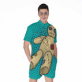 Voodoo Doll Print Men's Romper