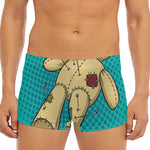 Voodoo Doll Print Men's Short Boxer Briefs