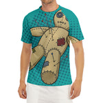 Voodoo Doll Print Men's Short Sleeve Rash Guard