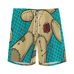 Voodoo Doll Print Men's Sports Shorts