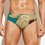 Voodoo Doll Print Men's Swim Briefs
