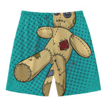 Voodoo Doll Print Men's Swim Trunks