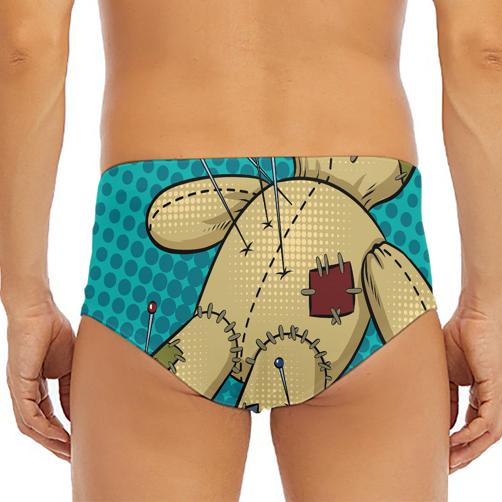 Voodoo Doll Print Men's Triangle Swim Briefs