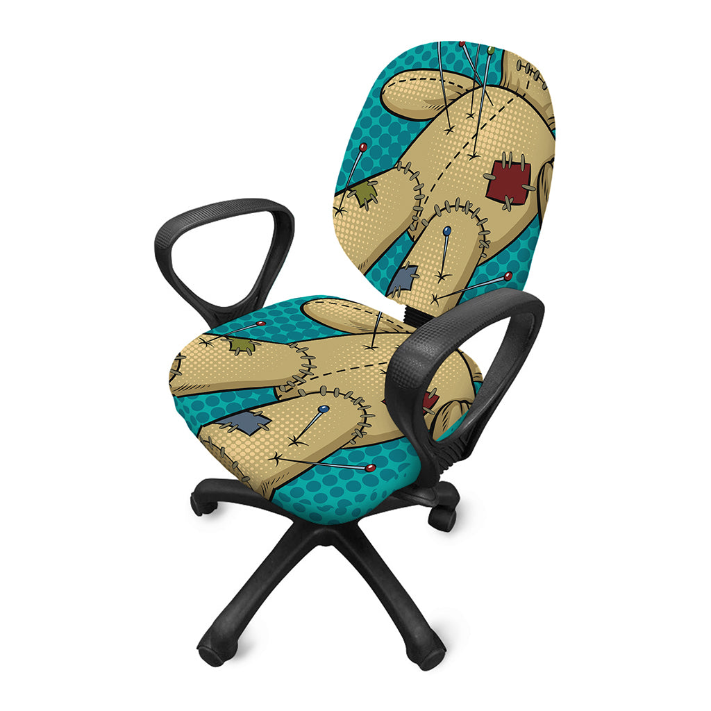 Voodoo Doll Print Office Chair Cover