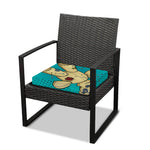 Voodoo Doll Print Outdoor Seat Cushion Cover