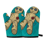 Voodoo Doll Print Oven Mitts
