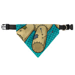 Voodoo Doll Print Over The Collar Dog Bandana
