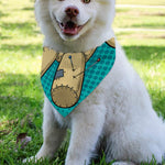 Voodoo Doll Print Over The Collar Dog Bandana