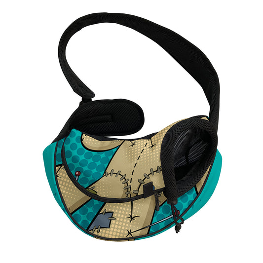 Voodoo Doll Print Pet Sling Carrier