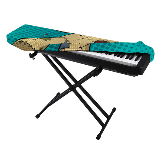 Voodoo Doll Print Piano Keyboard Cover