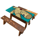 Voodoo Doll Print Picnic Table Cover