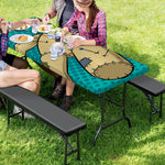 Voodoo Doll Print Picnic Table Cover