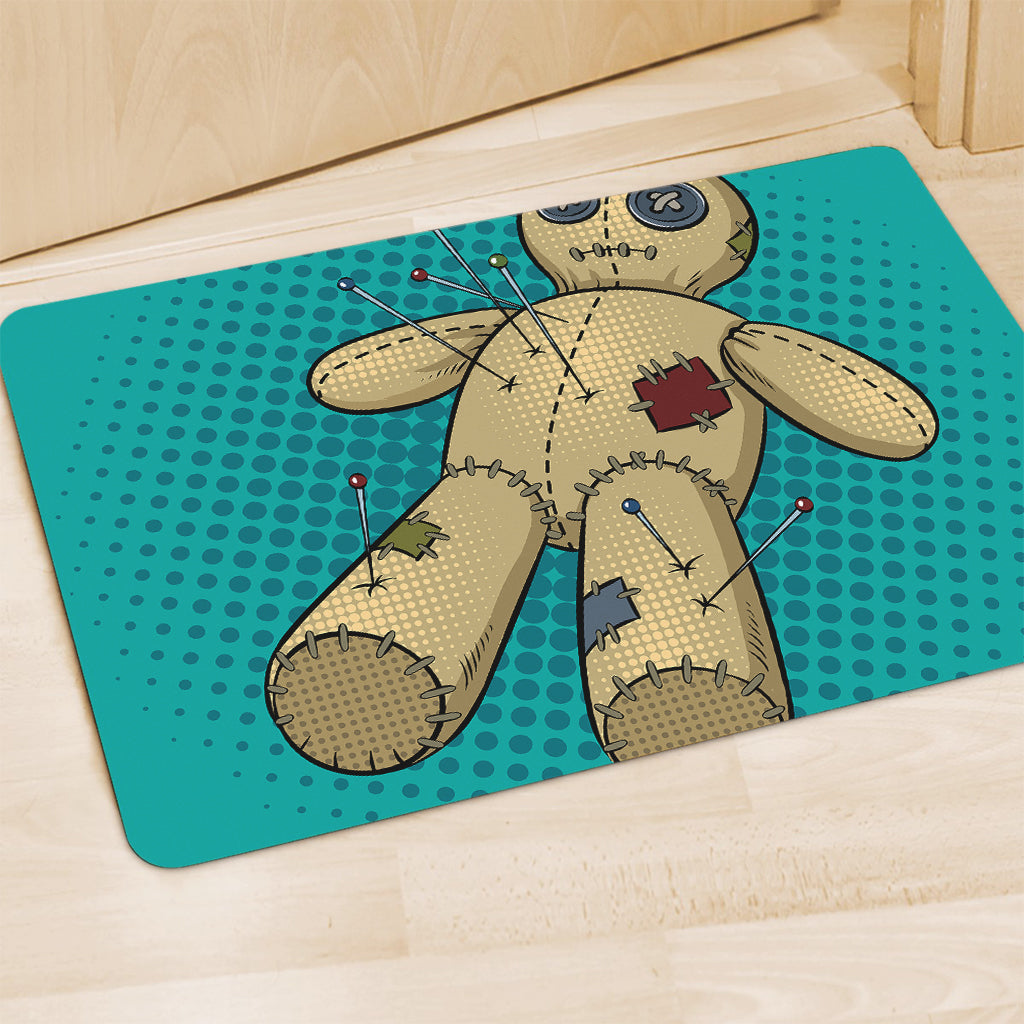 Voodoo Doll Print Polyester Doormat