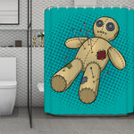 Voodoo Doll Print Polyester Shower Curtain