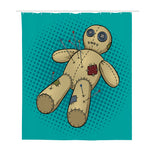 Voodoo Doll Print Polyester Shower Curtain