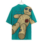 Voodoo Doll Print Rayon Hawaiian Shirt