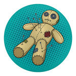 Voodoo Doll Print Round Blanket