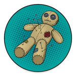 Voodoo Doll Print Round Floor Mat