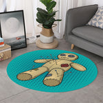 Voodoo Doll Print Round Rug