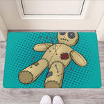 Voodoo Doll Print Rubber Doormat