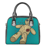 Voodoo Doll Print Shoulder Handbag